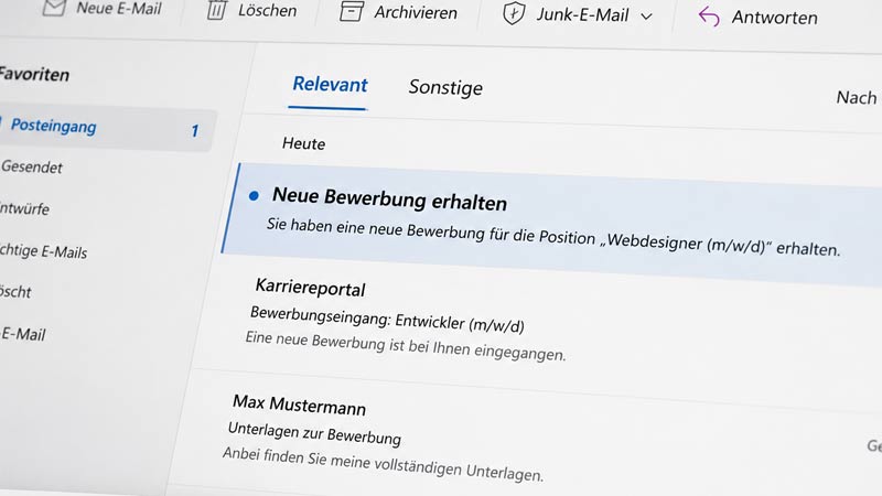 4. Bewerbungen erhalten